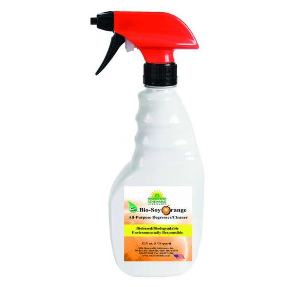 Renewable Lubricants Cleaner/Degreaser, 12 Oz Trigger Spray Bottle, Liquid 86642