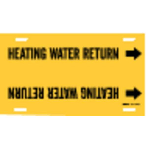 Brady Pipe Mrkr,Heating Water Return,8 to9-7/8, 4072-G 4072-G