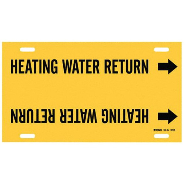 Brady Pipe Mrkr,Heating Water Return,8 to9-7-8, 4072-G 4072-G