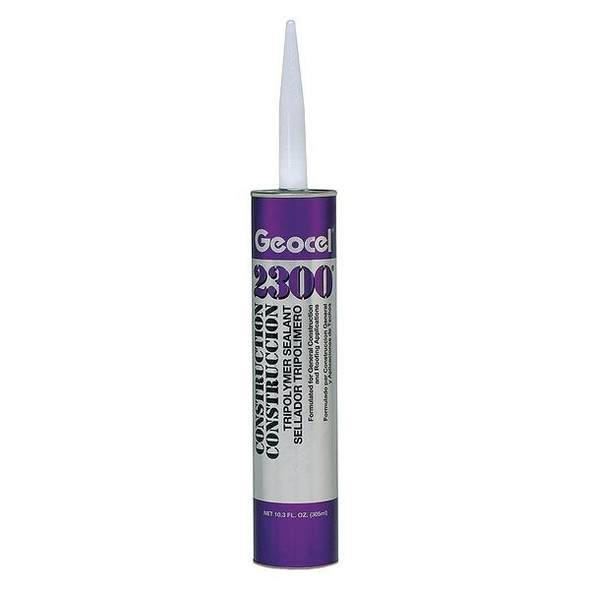 Geocel Hybrid Sealant, 10.3 oz, Cartridge, Gray, Hybrid Base, 2300 GC66102