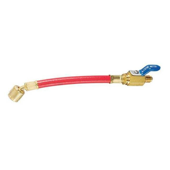 Yellow Jacket High Side Hose,14 1/2 in L,Red,800 psi 25602