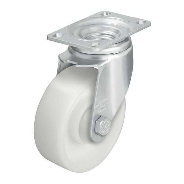 Manufacturer Varies Swivel Plate Caster,Nylon,4 in.,400 lb,Wht L-PO 100G-12