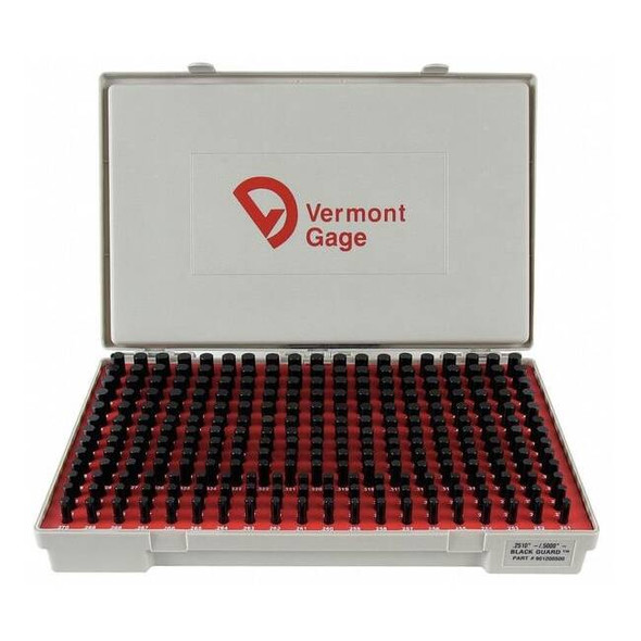 Vermont Gage Black Ox-Coated Pin Gauge Set,Dim Type " 901200500