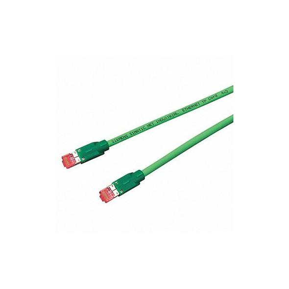 Siemens Patch Cord,Cat 6A,Bootless,Green,3.3 ft. 6XV1 870-3QH10