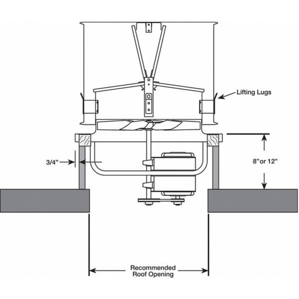 Dayton Exhaust Vent, 24 In 4YY23