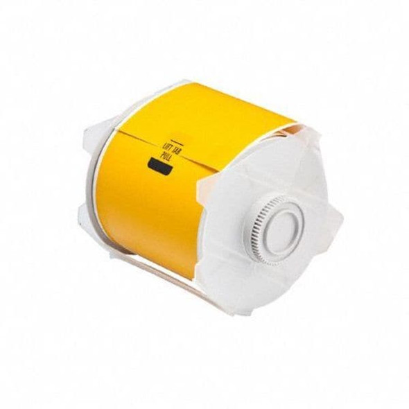 Brady Label Tape Cartridge, Yellow, Labels/Roll: Continuous 76619