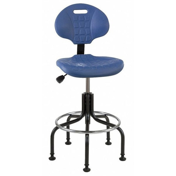 Bevco Polyurethane Task Chair, 21" to 31", No Arms, Black 7500-BLK