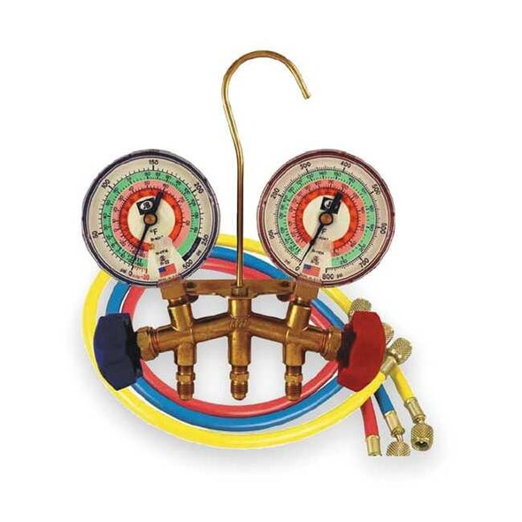 Jb Industries Manifold Gauge Set,5 ft L,3 1/8 in Gauge M2-22231