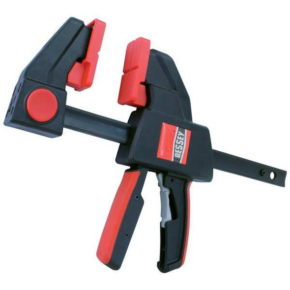 Bessey Trigger Clamp, Plastic Handle and 3 5/8 in Throat Depth EHKXL24