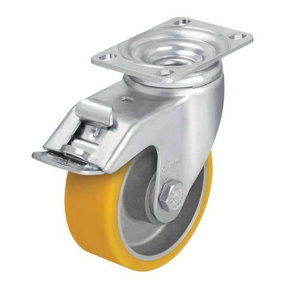 Manufacturer Varies Swivel Plate Caster,Poly,4 in,400 lb,C,Ylw L-ALTH 100K-12-FI