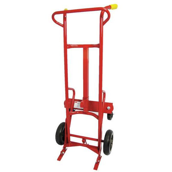Dayton Drum Truck,55 Gal,Steel,Red,Height 59 In 34D647