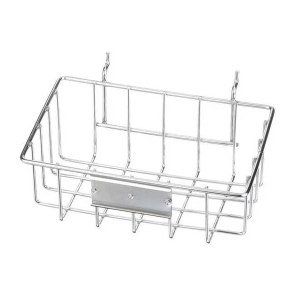 Marlin Steel Wire Products Rectangular Storage Basket, Steel, Silver 920-12