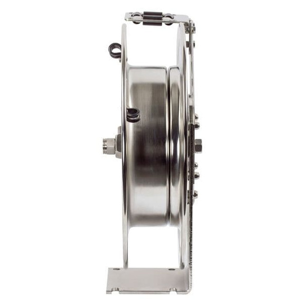 Spring Return Hose Reel, 1/2 in Hose Diameter, 25 ft Length, 300 psi Max. Pressure, Stainless Steel