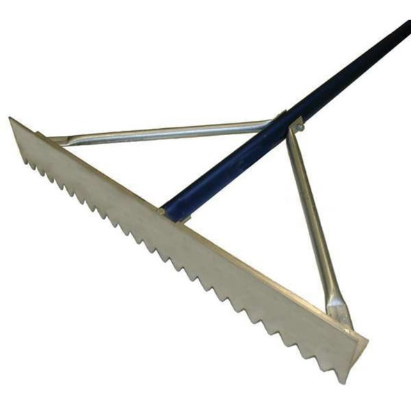 Kraft Tool 30 in Asphalt Rake, 31 Tines, 84 in L Aluminum Handle GG625