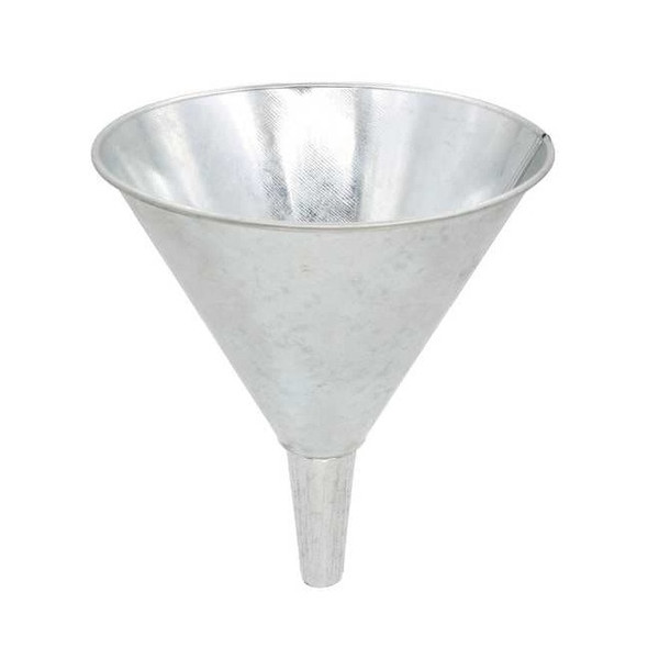 Lubrimatic Funnel,24 oz.,Tin,Silver 75-010