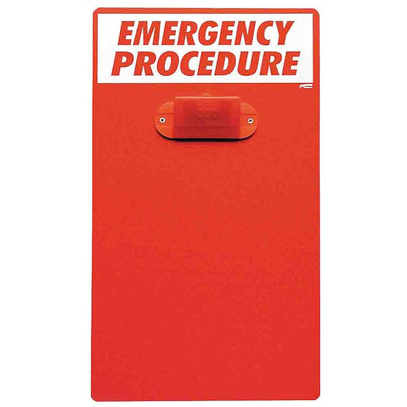 Brady Emergency Procedure Clipboard CB326E Brady Emergency Procedure Clipboard CB326E