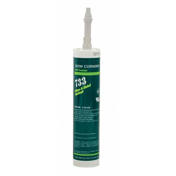 Dowsil Silicone Sealant,Clear,733 99179322 Dowsil Silicone Sealant,Clear,733 99179322