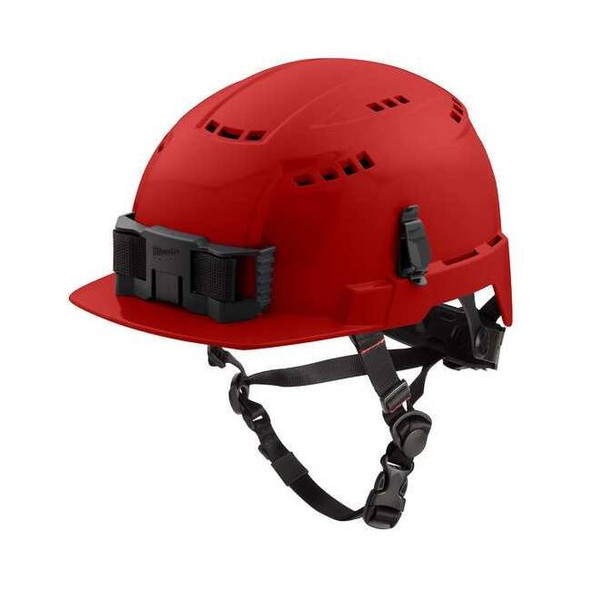 BOLT Red Front Brim Vented Safety Helmet - Type 2, Class C