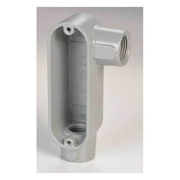 Appleton Electric Conduit Outlet Body,Alum,Trd Sz 1/2in LL50T-A