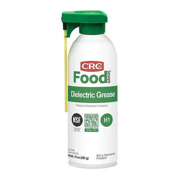 Crc Dielectric Grease,10 oz, Aerosol Can, H1 Food Grade, Clear 03082