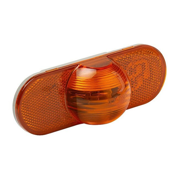 Grote Side Turn MarkerLamp,Oval,Yellow,6-1/2"L 52533