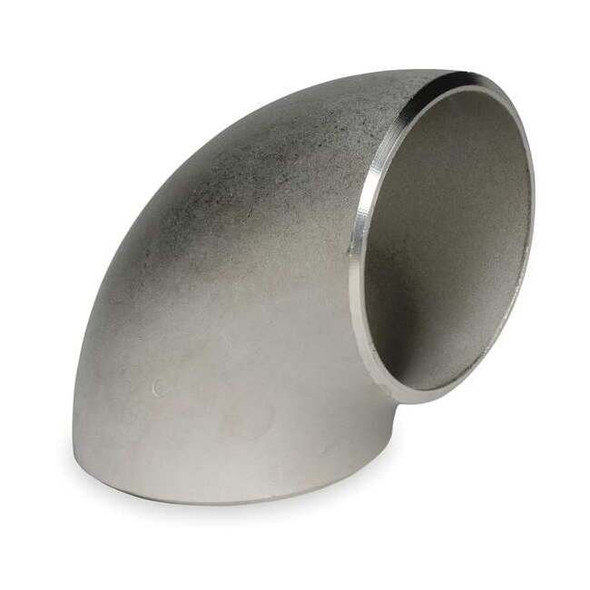 3 in. 304L Stainless Steel Butt Weld Short Radius 90Â° Elbow, Schedule 40