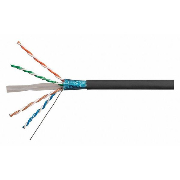 Monoprice Data Cable,1000 ft. L,Black Jacket 18609