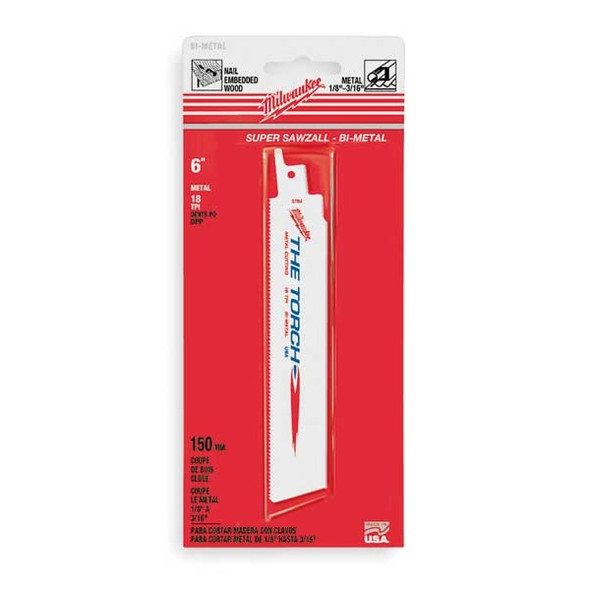 Milwaukee Tool 9" 10 TPI The Torch SAWZALL Blades (5 Pk) 48-00-5713