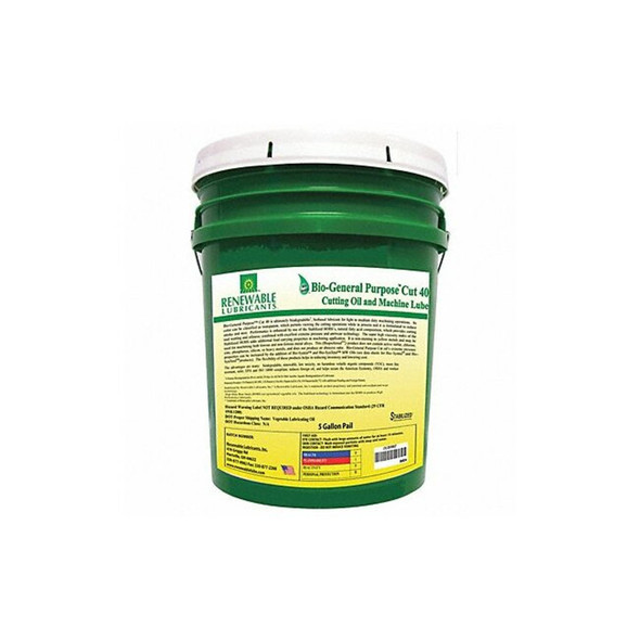Renewable Lubricants Cutting Oil,5 gal,Bucket 86834