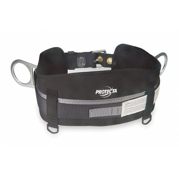3m Protecta Body Belt, 2 D-Rings, Hips Location, Steel, Includes Padding: Yes ,XL 1091015
