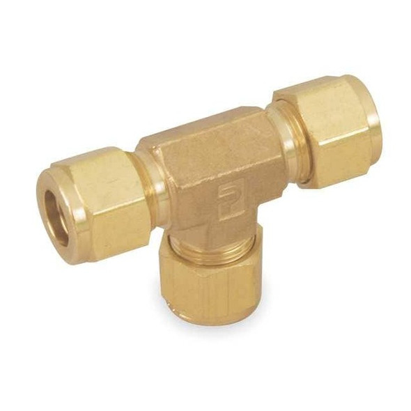 Parker Tee,Brass,Comp3/8",Comp3/8",Comp3/8" 6ET6-B