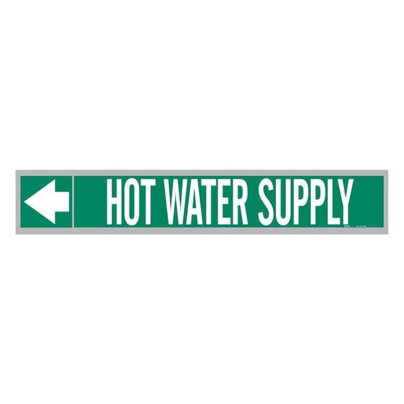 Brady Pipe Marker,Hot Water,65/Roll Markers 109276