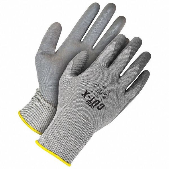 Cut Resistant Coated Gloves, Cut Level A4 ,Dipped ,Polyurethane ,Smooth ,XS 1 PR