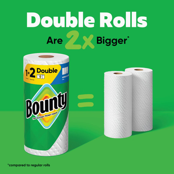 Bounty Select-A-Size Paper Towels, 1 Double Roll 30772157084 Pack of 24 649055