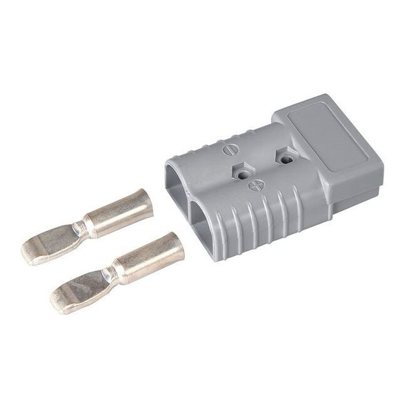 Westward Heavy Duty Plug, Brass/Silver, 2/0 Gauge 23PC32