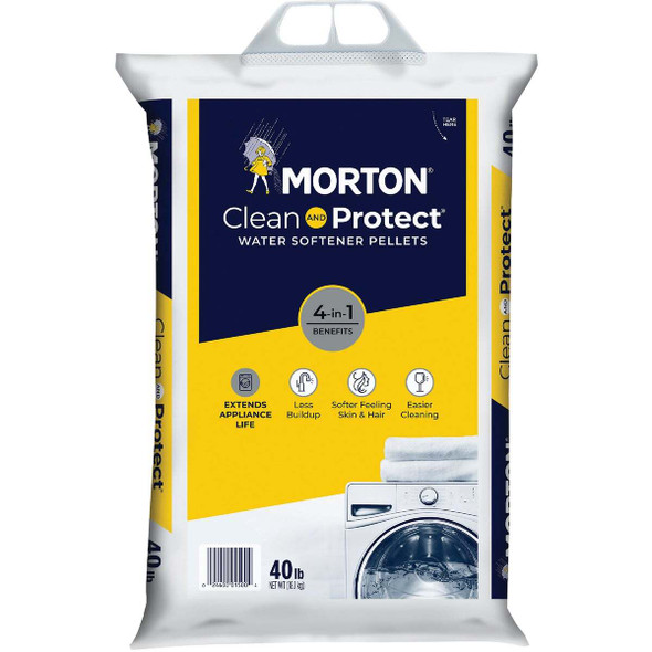 Morton Clean and Protect 40 Lb. Water Softener Salt Pellets F125000000G