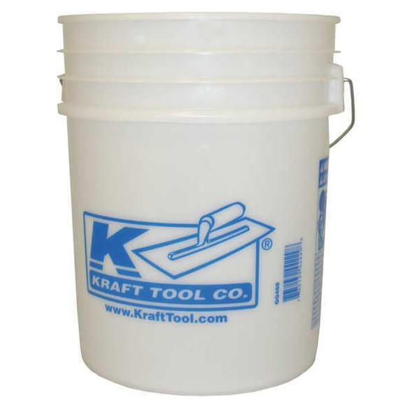 Kraft Tool Mixing Bucket,5 gal,Translucent,Plastic GG468