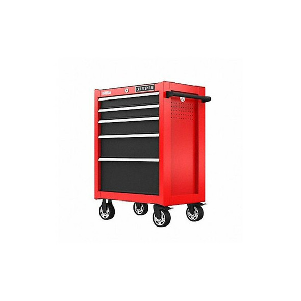 Craftsman Cabinets,5 Drawers,18" D,26" W,Red CMST32752RB