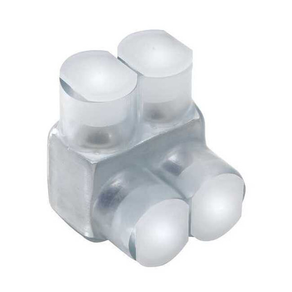 Burndy MultitapConnector,Alum,Clear,Hex,2Port BIT350