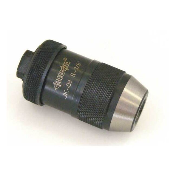 Keyless Drill Chuck 0.394" Cap., 3/8-24 Mount Size, Steel