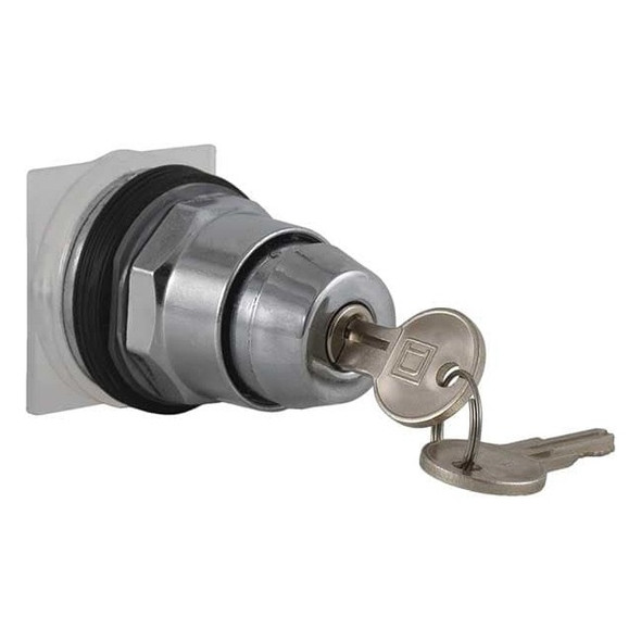 Schneider Electric Non-Illum Selector Swtch,30mm,2 Pos,Keyd 9001KS25K2