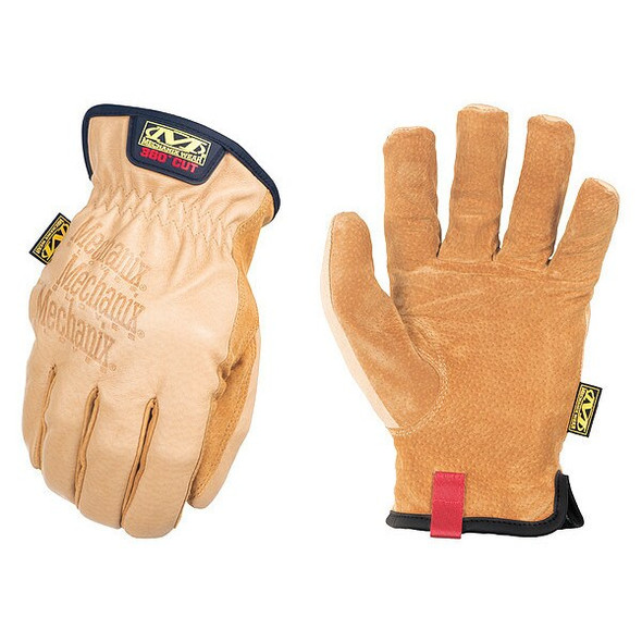 LD-C75 Mechanics Gloves, Leather Palm, Tan Pigskin Back, 11, Tan