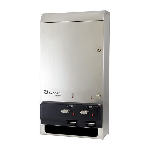 Evogen Sanitary Napkin/Tampon Dispenser,SS EV1SS-FREE
