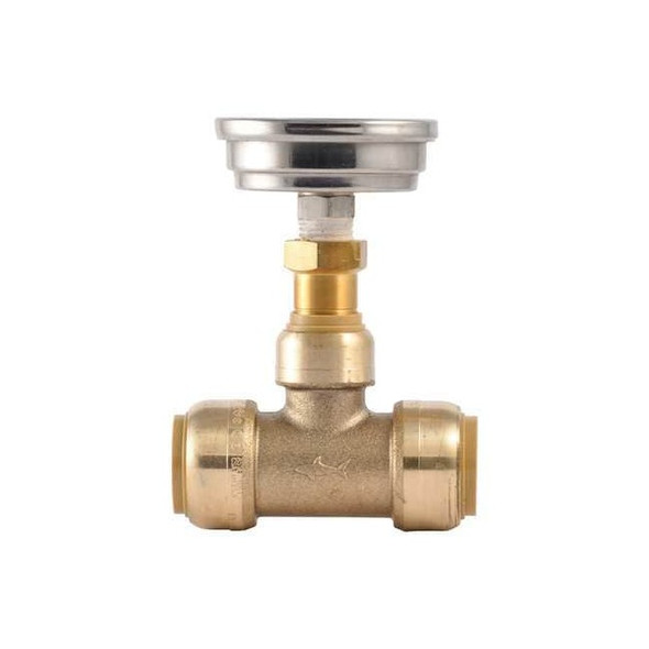 Sharkbite 3/4" Push-Fit DZR Brass Temperature Gauge 24439
