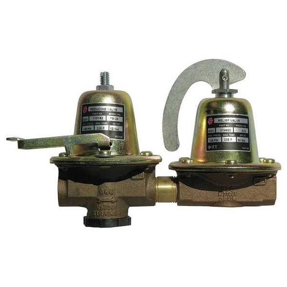 Bell & Gossett Water Pressure Reducing Valve,1/2 In. 110197LF