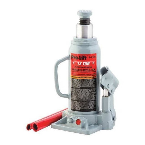 Pro-Lift Bottle Jack,Hydraulic,12 tons B-012D