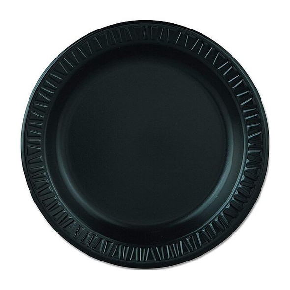 Dart Disposable Foam Plate,9 in,Black,PK500 9PBQR