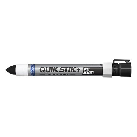 Markal Solid Paint Marker, 6 in L, Black, Paint 28883G