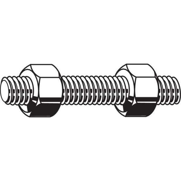 Manufacturer Varies Threaded Stud, Black Oxide, 60 PK U22080.075.0500