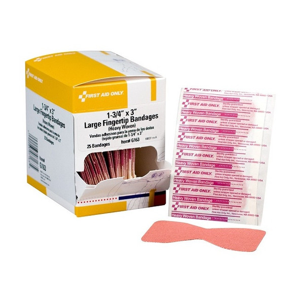 Heavy Woven Fingertip Bandage, 1 3/4" x 3", 25/Box